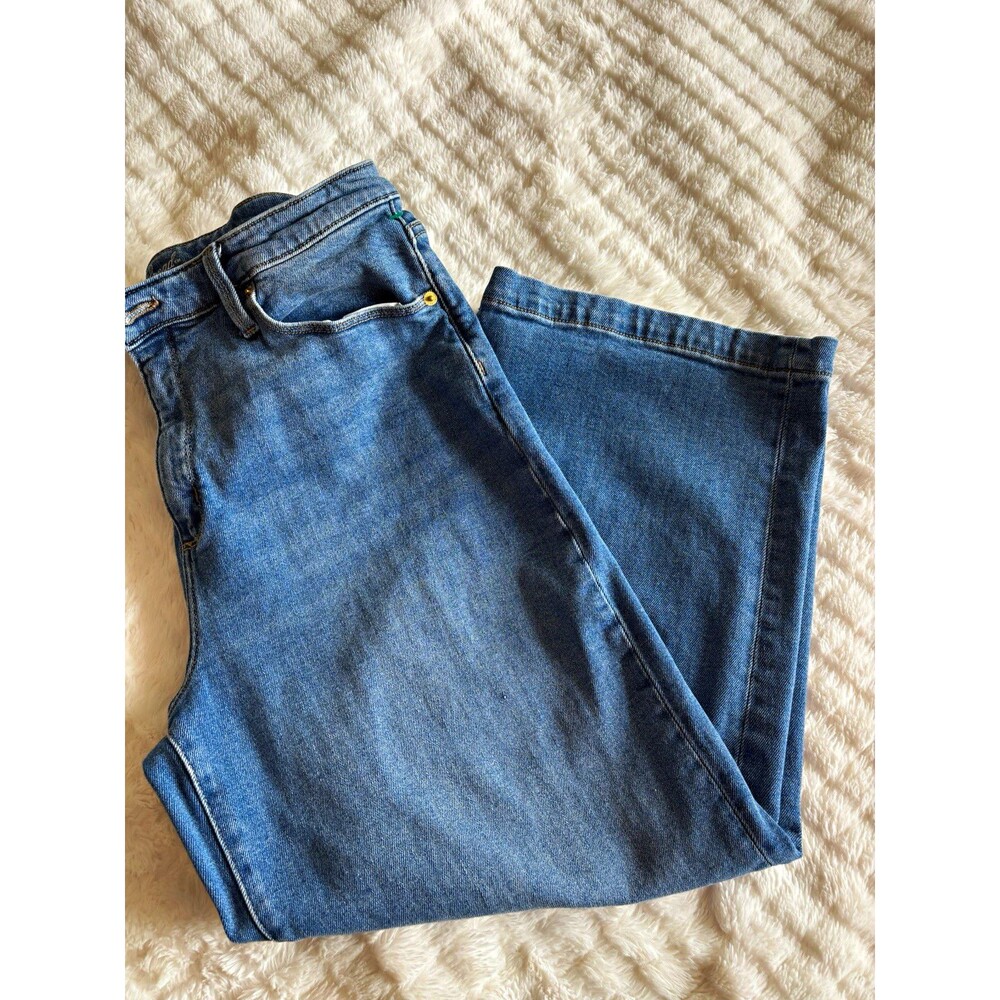 Universal Thread Women's Straight Blue Denim Jeans 5-Pocket Zip Button